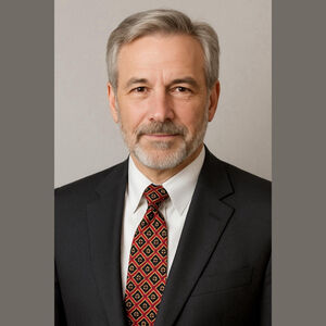 Red Silk Geometric Pattern Tie